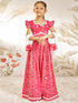 Girl's Red Cotton Lehenga Set
